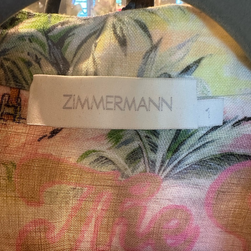 Zimmermann Multicolor Tropical Print Fabric - Picture 10 of 14
